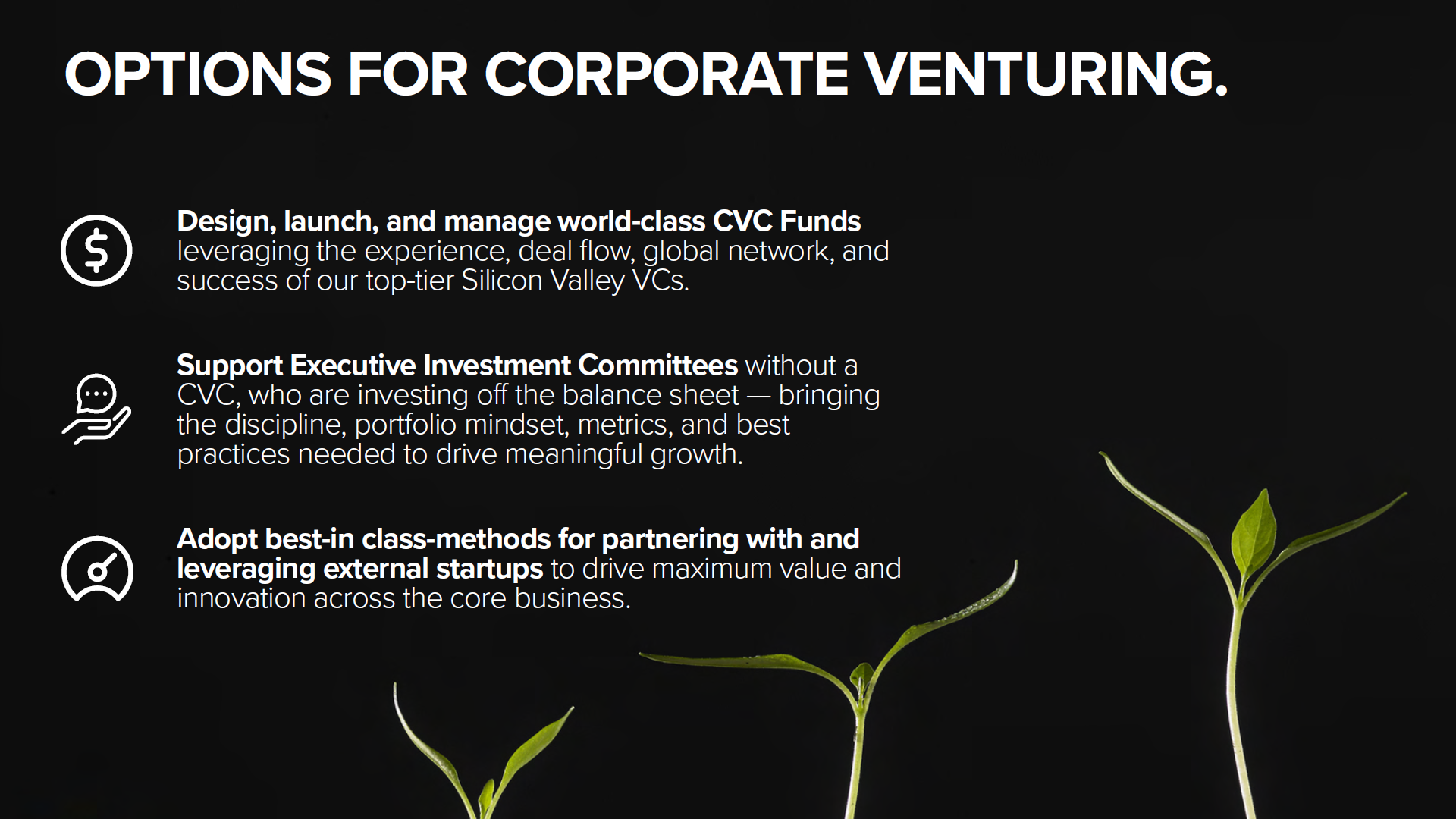 Options for Corporate Venturing