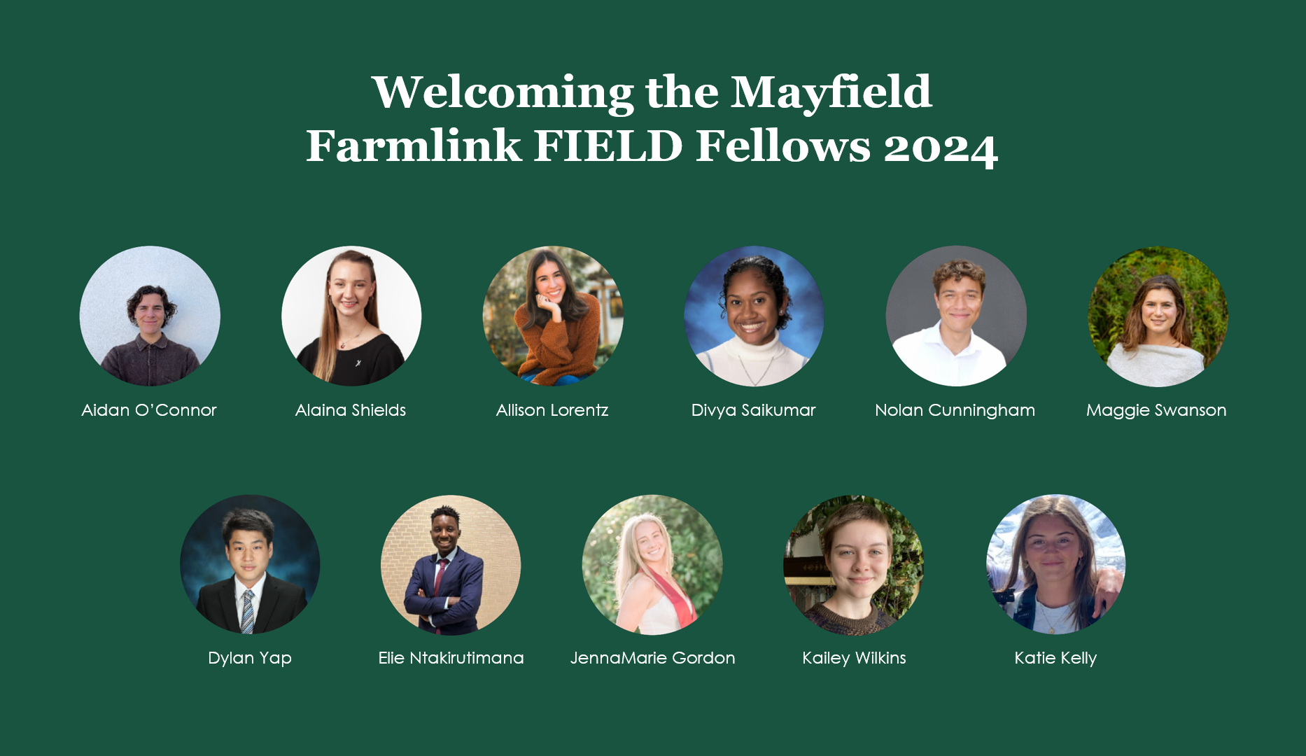 Announcing the 2024 Mayfield Farmlink FIELD Fellows